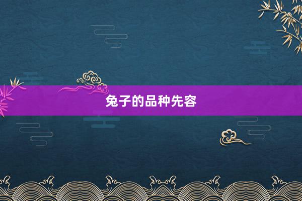 兔子的品种先容